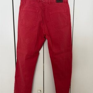 Ermenegildo Zegna Bold Red Straight Jeans